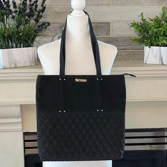 St. John Handbags - ST. JOHN Black Quilted Shoulder Bag